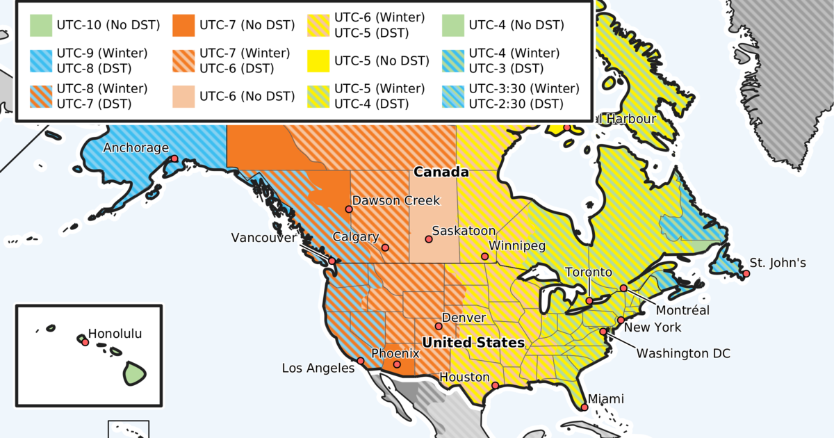 Daylight Saving Time Ends In USA Canada