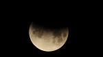 Partially eclipsed Moon