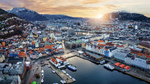 Soloppgang i Bergen, Hordaland.