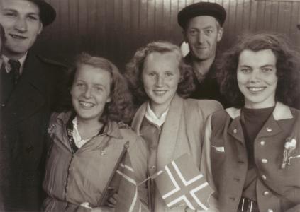 Frigjøringsdagen 8. mai 1945 i Trondheim.