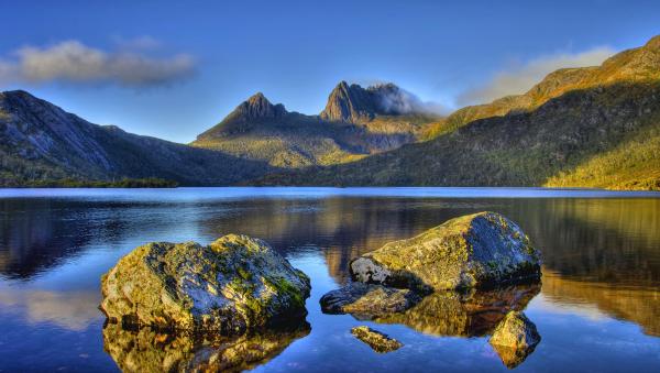 Landscape of a sunset, Midway Point, Tasmania