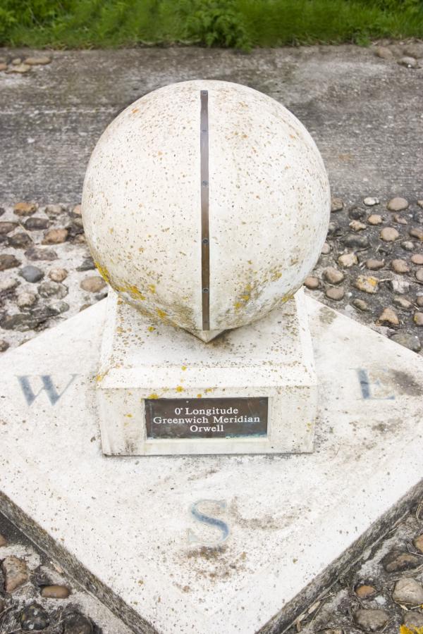 Meridian line at Greenwich, London