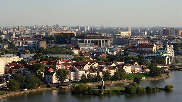 View on the historical center of Minsk