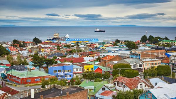 City view of Punta Arenas in Chile.