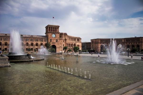 Yerevan city fountains, Armenia Illustration image