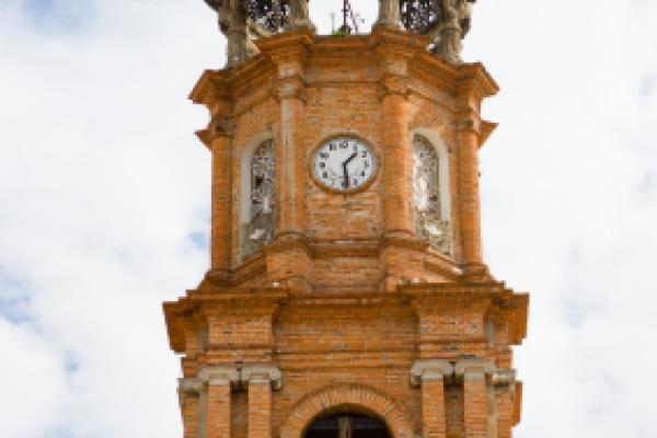 Church of Guadalupe's bell tower Puerto Vallarta, Mexico