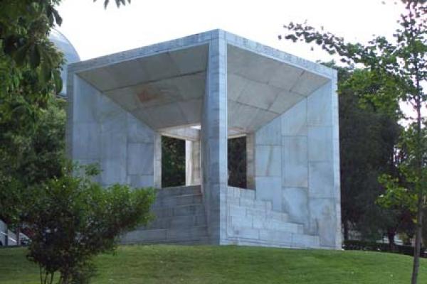 View of the monument to the Spanish Constitution of 1978 in Chamartín district in Madrid.