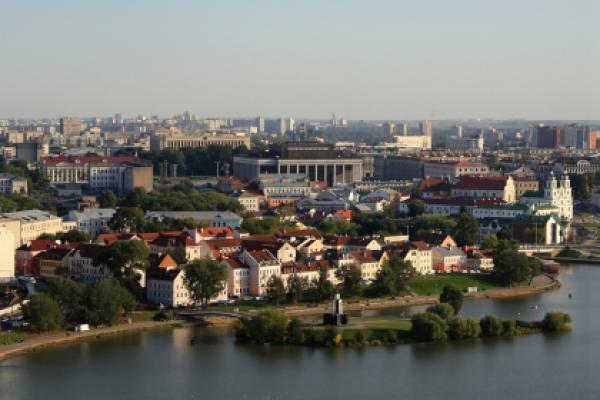 View on the historical center of Minsk