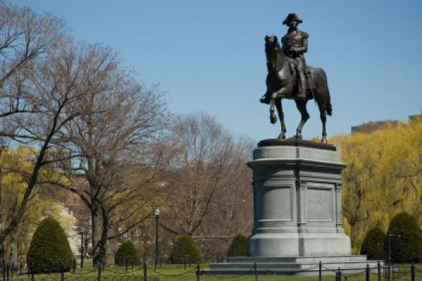 George Washington statue in the Boston Public Garden