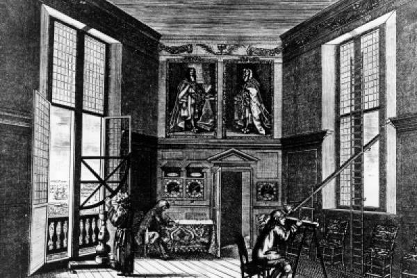 Observers at the Royal Observatory (built 1675)