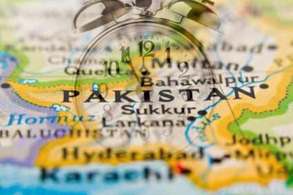 Map showing Pakistan
