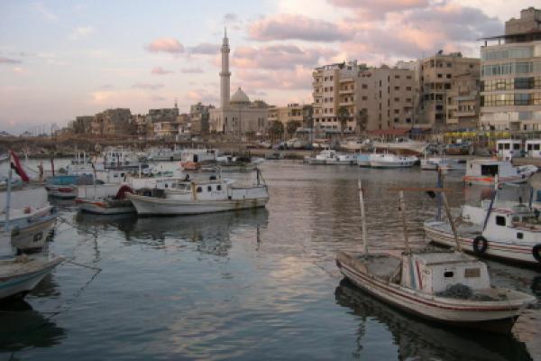 Small Syrian harbour in Tartus