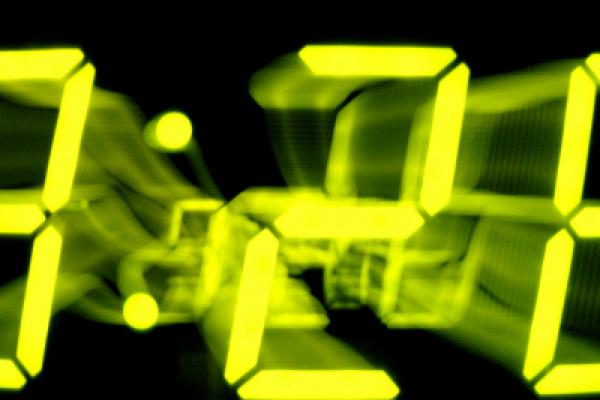 Moving Digital Clock