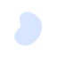 Abstract blob of light blue