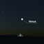 Venus above the Eastern horizon on June 1, 2025, is visible from New York.