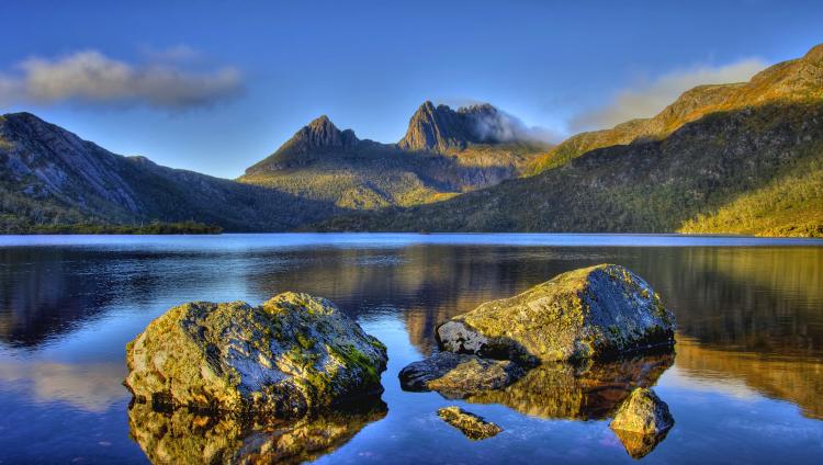 Landscape of a sunset, Midway Point, Tasmania
