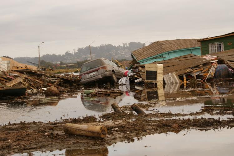 Aftermath of the 2010 Chile earthquake disaster
