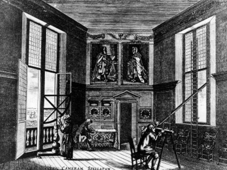 Observers at the Royal Observatory (built 1675)