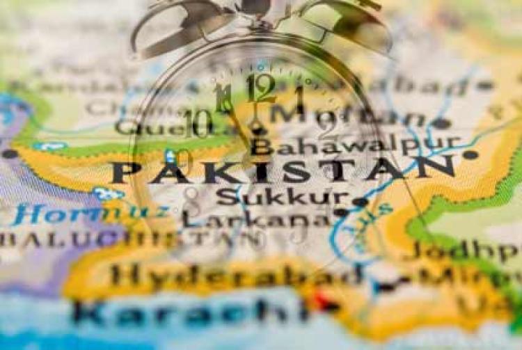 Map showing Pakistan