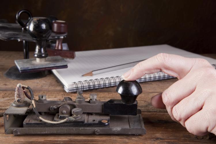 Telegraph for Morse code. Click to see more detail. Telegraph for Morse code.