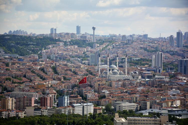 The city of Ankara, Turkey.