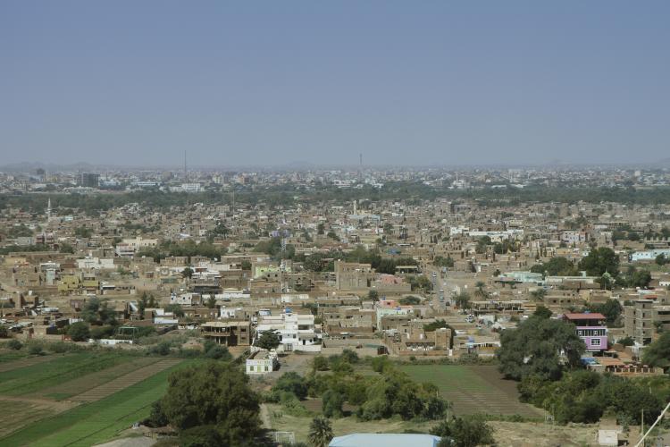View of Tuti island in Khartoum, Sudan.