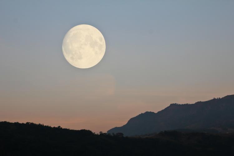 Full Moon over the mountains