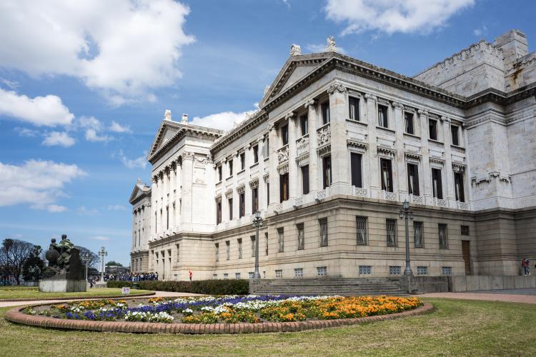 Palacio Legislativo In Montevideo, Uruguay.
