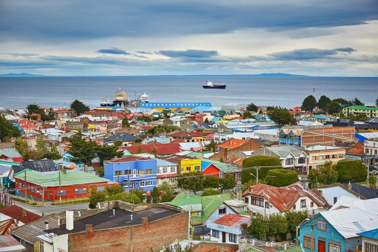 City view of Punta Arenas in Chile.