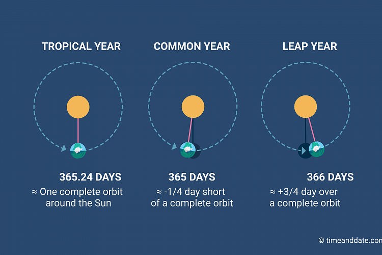 Leap Year Nearly Every 4 Years