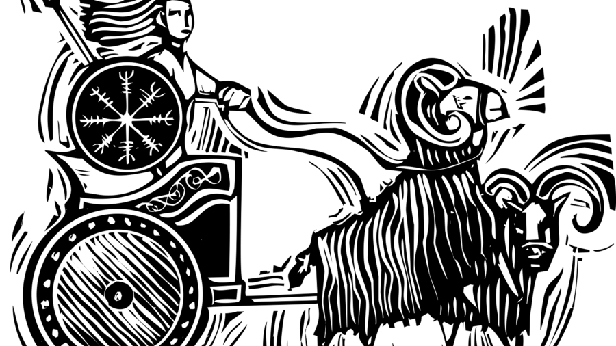 Friday is named after Norse Goddess Frigg or Frigga. Norse Goddess Frigg riding in a chariot pulled by goats.