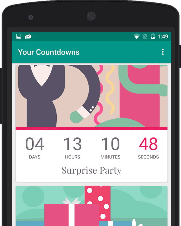 countdown app on lock screen