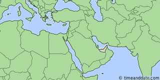 Location of Sharjah