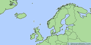Location of Stockholm