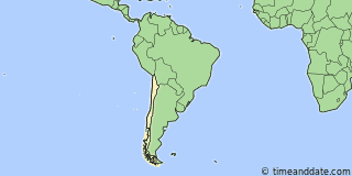 Location of Valparaíso