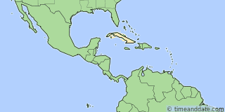 Location of Santiago de Cuba
