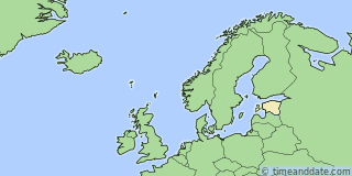 Location of Tartu