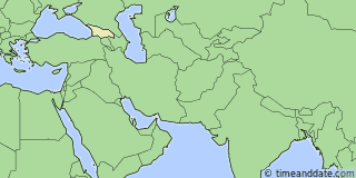 Location of Tskhinvali