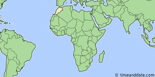 Location of Rabat