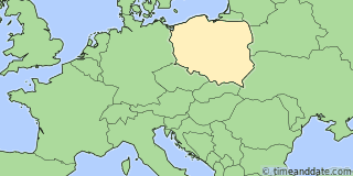 Location of Warsaw