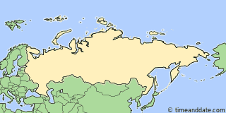 Location of Komsomolsk-on-Amur