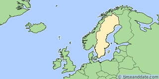 Location of Eskilstuna