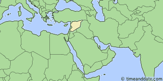 Location of Aleppo