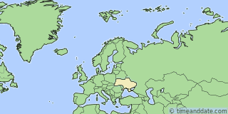 Location of Zaporizhia