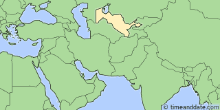 Location of Andijan