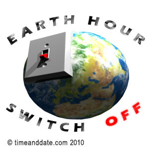 It's time for the lights to switch off when Earth Hour comes.