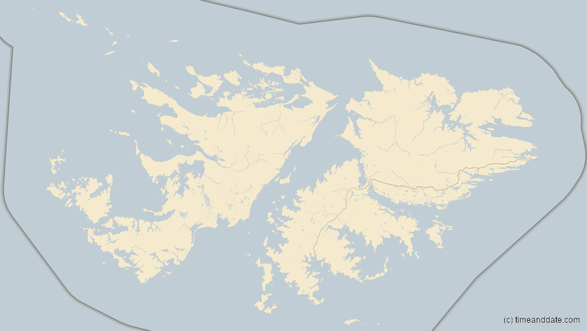 A map of Falklandinseln, showing the path of the 13. Nov 2012 Totale Sonnenfinsternis