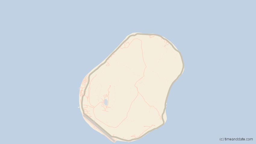 A map of Nauru, showing the path of the 14. Nov 2012 Totale Sonnenfinsternis