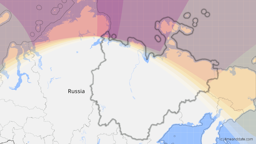A map of Sakha (Yakutia), Russia, showing the path of the Aug 13, 2026 Total Solar Eclipse