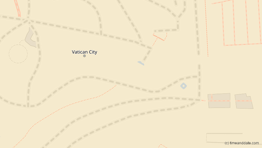 A map of Vatican City (Holy See), showing the path of the Jan 5, 2038 Annular Solar Eclipse